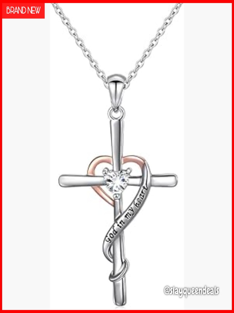 Sterling Silver Cross Faith Stethoscope Heart Pendant Necklace Y Choker Jewelry